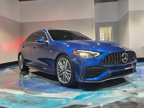 Starling Blue Metallic 2023 Mercedes-Benz AMG C 43 4MATIC