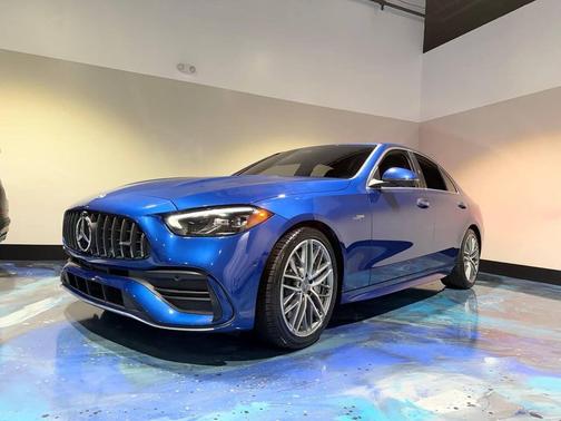 Starling Blue Metallic 2023 Mercedes-Benz AMG C 43 4MATIC