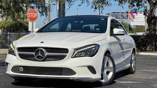 White 2018 Mercedes-Benz CLA 250 Base Sedan