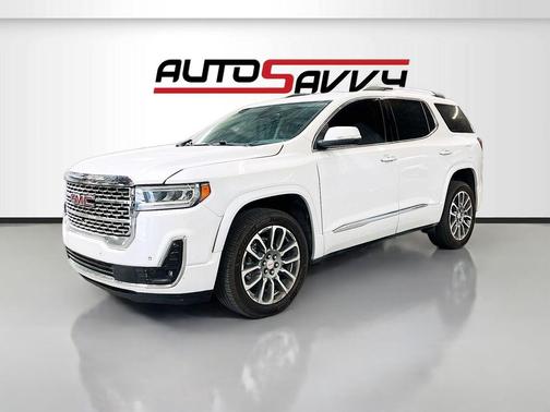 White Frost Tricoat 2023 GMC Acadia Denali