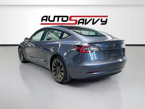 Gray 2022 Tesla Model 3 Performance