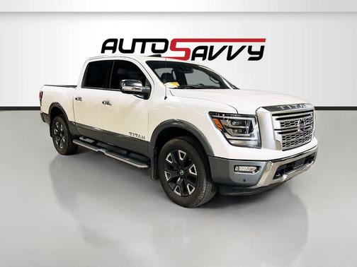 Pearl White 2021 Nissan Titan Platinum Reserve