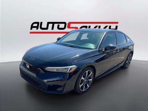Crystal Black Pearl 2025 Honda Civic Hybrid Sport Touring