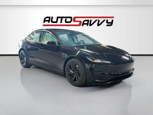 Black 2025 Tesla Model 3 Performance