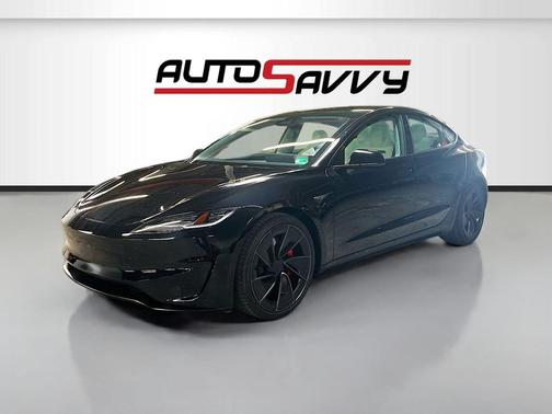 Black 2025 Tesla Model 3 Performance