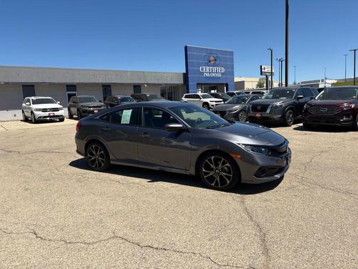 Modern Steel Metallic 2021 Honda Civic Sport