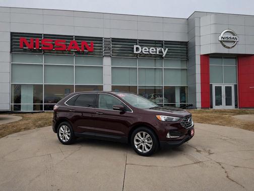 Burgundy Velvet Metallic Tinted Clearcoat 2023 Ford Edge Titanium
