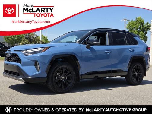 Cavalry Blue 2022 Toyota RAV4 Hybrid SE