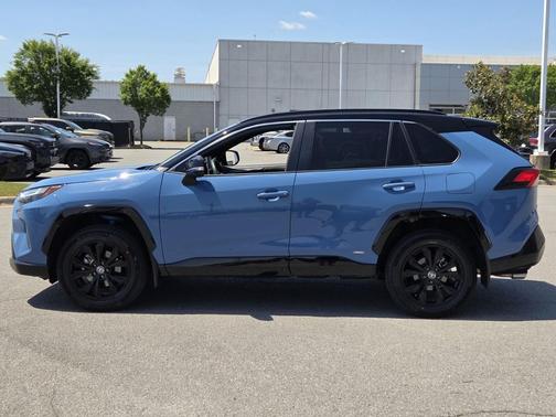 Cavalry Blue 2022 Toyota RAV4 Hybrid SE