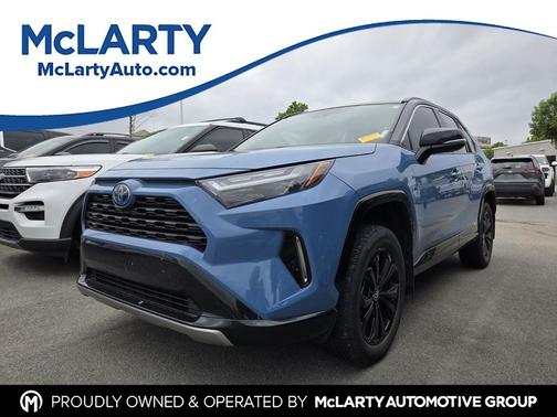 Cavalry Blue 2022 Toyota RAV4 Hybrid SE