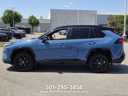 Cavalry Blue 2022 Toyota RAV4 Hybrid SE
