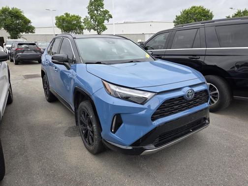 Cavalry Blue 2022 Toyota RAV4 Hybrid SE