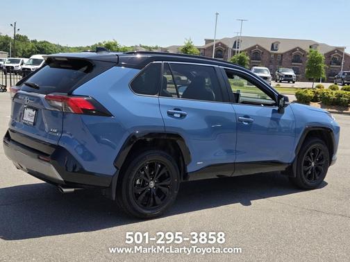 Cavalry Blue 2022 Toyota RAV4 Hybrid SE