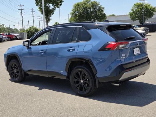 Cavalry Blue 2022 Toyota RAV4 Hybrid SE