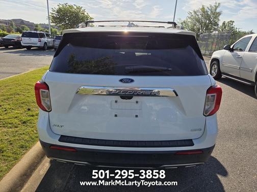 Star White Metallic Tri-Coat 2020 Ford Explorer XLT