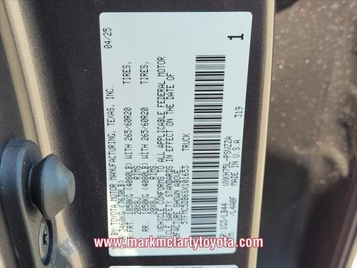 2025 Toyota Tundra Hybrid 1794 Edition