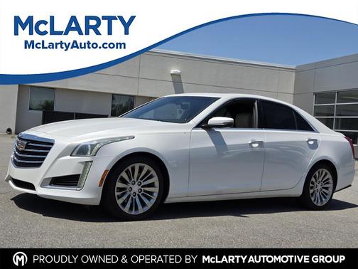 Crystal White Tricoat 2019 Cadillac CTS 2.0L Turbo Luxury