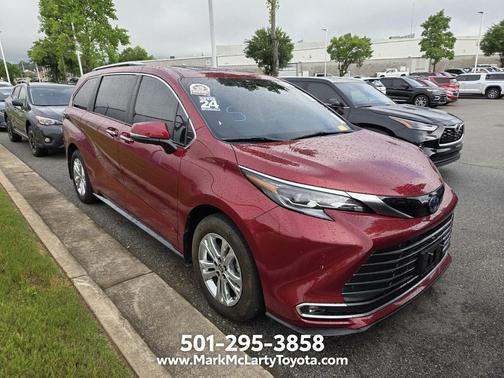 Ruby Flare Pearl 2024 Toyota Sienna Platinum