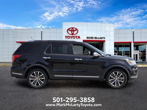 Shadow Black 2018 Ford Explorer Platinum