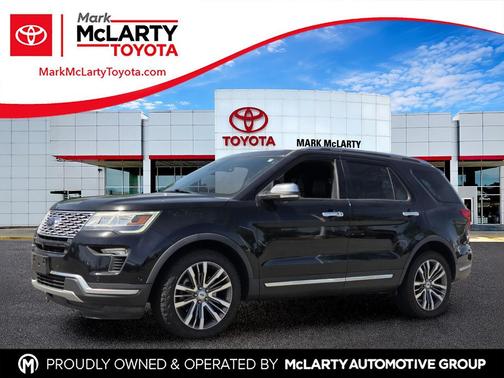 Shadow Black 2018 Ford Explorer Platinum
