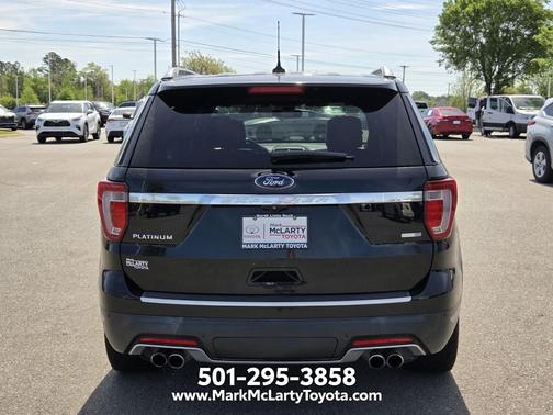 Shadow Black 2018 Ford Explorer Platinum