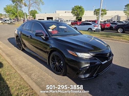Midnight Black Metallic 2021 Toyota Camry XSE