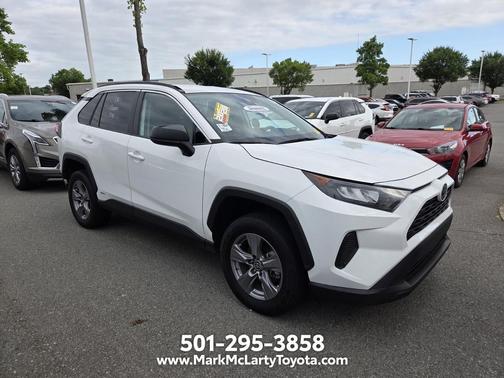 White 2022 Toyota RAV4 Hybrid LE