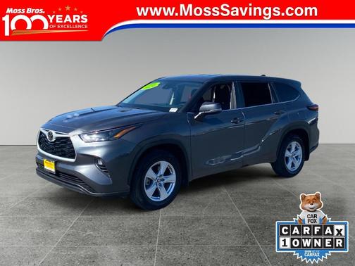 Magnetic Gray Metallic 2024 Toyota Highlander LE