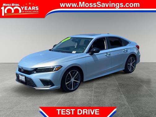 Aegean Blue 2022 Honda Civic Touring