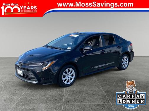 Midnight Black Metallic 2025 Toyota Corolla LE