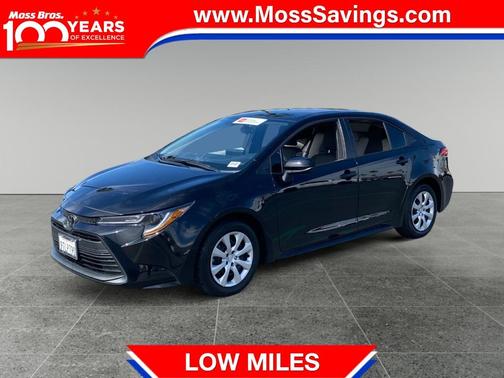 Midnight Black Metallic 2025 Toyota Corolla LE