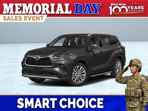 Midnight Black Metallic 2026 Toyota Highlander Hybrid Platinum
