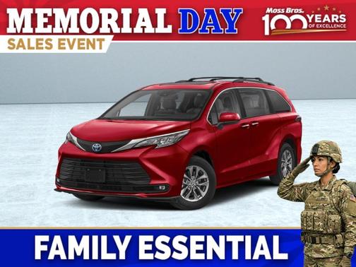 Ruby Flare Pearl 2026 Toyota Sienna XLE 8 Passenger