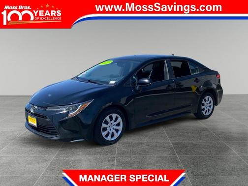 Midnight Black Metallic 2023 Toyota Corolla LE