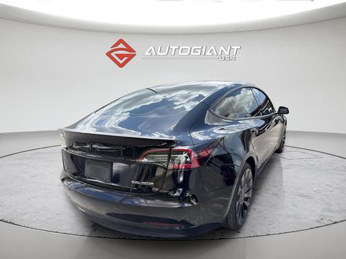 Solid Black 2022 Tesla Model 3 Performance
