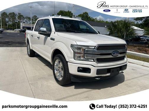 White Platinum 2018 Ford F-150 Platinum