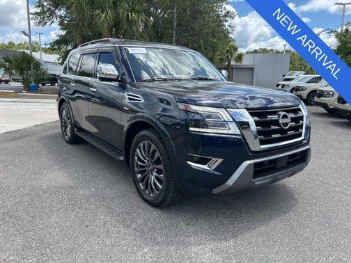Hermosa Blue Pearl 2021 Nissan Armada Platinum 4WD