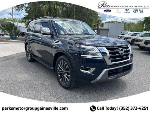 Hermosa Blue Pearl 2021 Nissan Armada Platinum 4WD