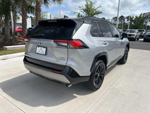 Silver Sky Metallic/Midnight Black Metallic 2023 Toyota RAV4 Hybrid SE