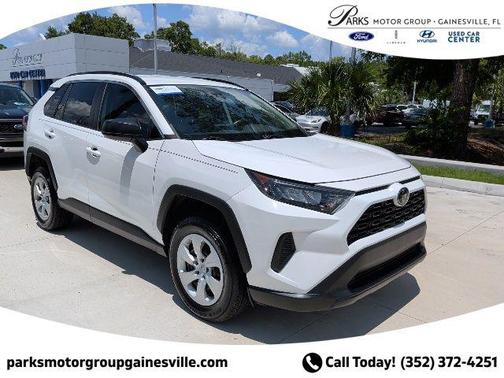 Super White 2021 Toyota RAV4 LE