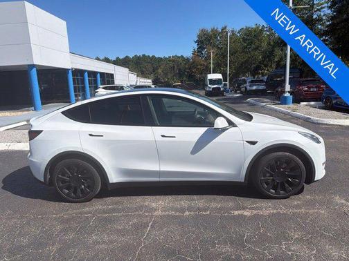 Pearl White Multi-Coat 2021 Tesla Model Y Standard Range Rear-Wheel Drive