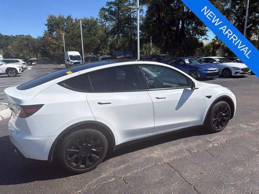 Pearl White Multi-Coat 2021 Tesla Model Y Standard Range Rear-Wheel Drive