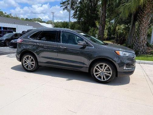 Lithium Gray 2021 Ford Edge Titanium