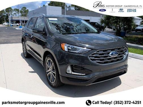 Lithium Gray 2021 Ford Edge Titanium