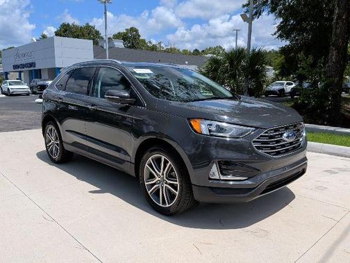Lithium Gray 2021 Ford Edge Titanium