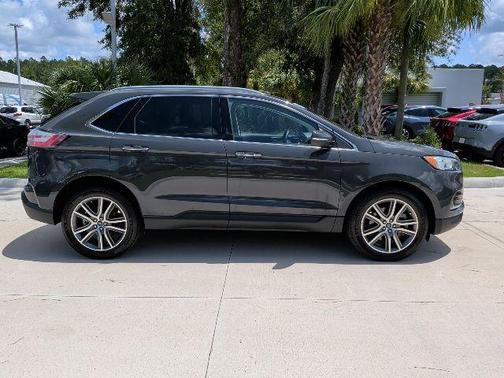 Lithium Gray 2021 Ford Edge Titanium