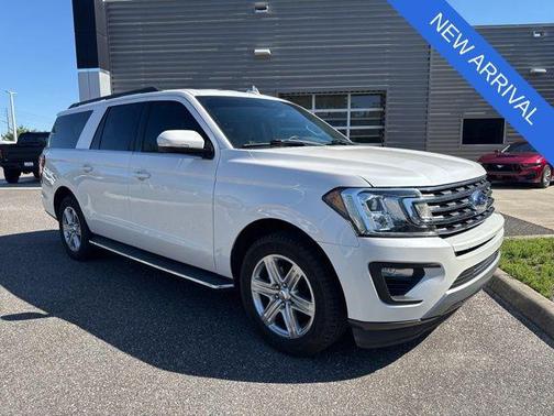 White Platinum Metallic Tri-Coat 2019 Ford Expedition Max XLT