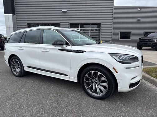 Pristine White Metallic Tri-Coat 2023 Lincoln Aviator Grand Touring AWD