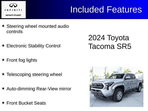 Celestial Silver Metallic 2024 Toyota Tacoma SR5
