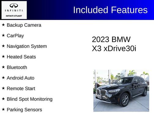Jet Black 2023 BMW X3 xDrive30i